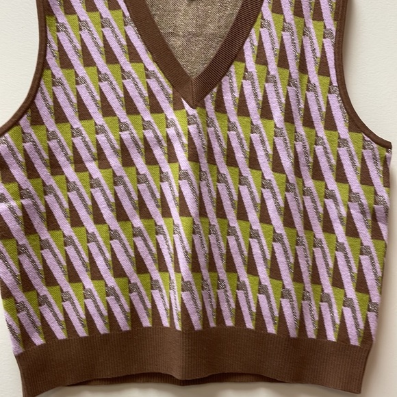 New Women’s Maeve Vera Jacquard Sweater Vest By Anthropologie!!🔥🔥🔥 - Picture 8 of 15